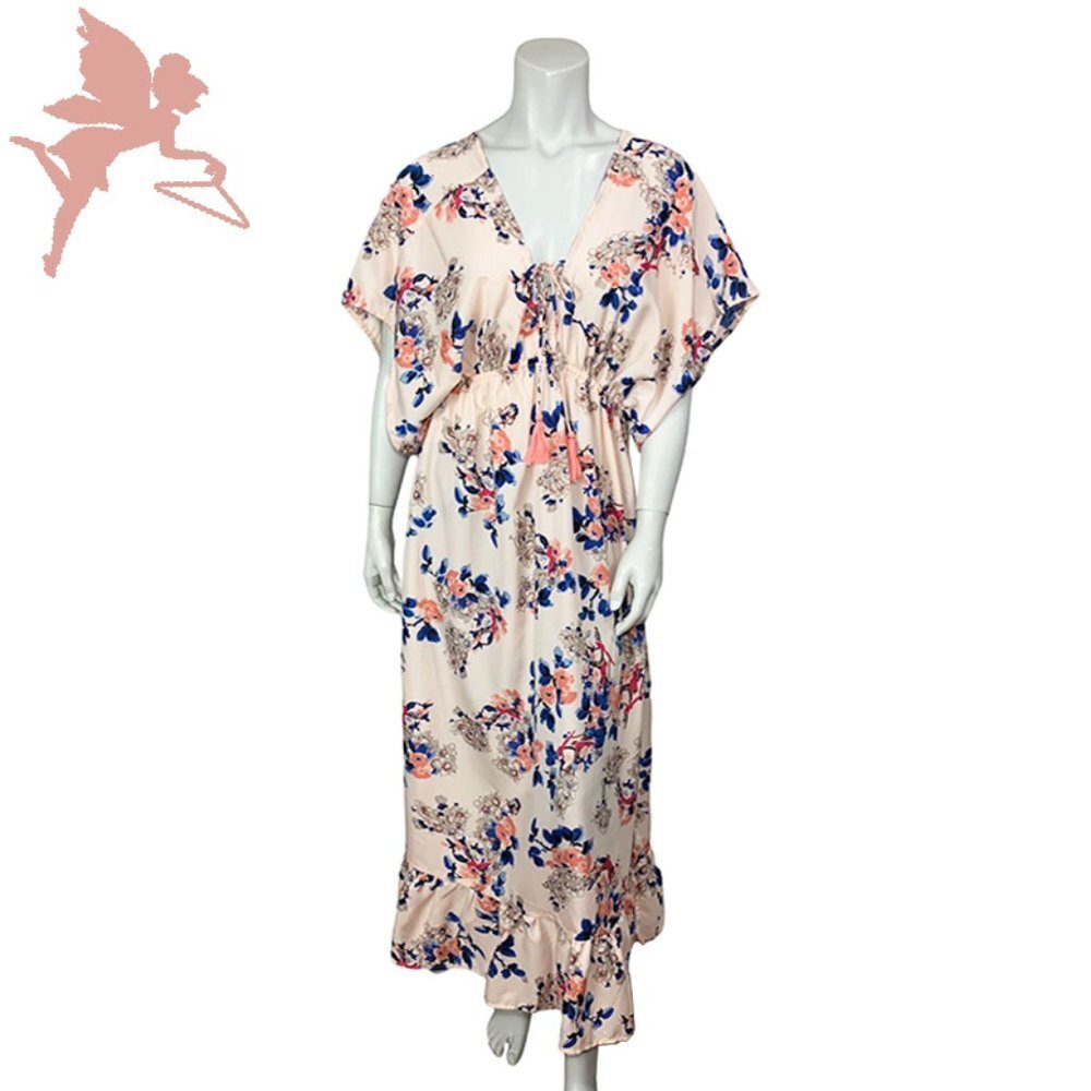NWT AMERICA & BEYOND Blush pink floral maxi